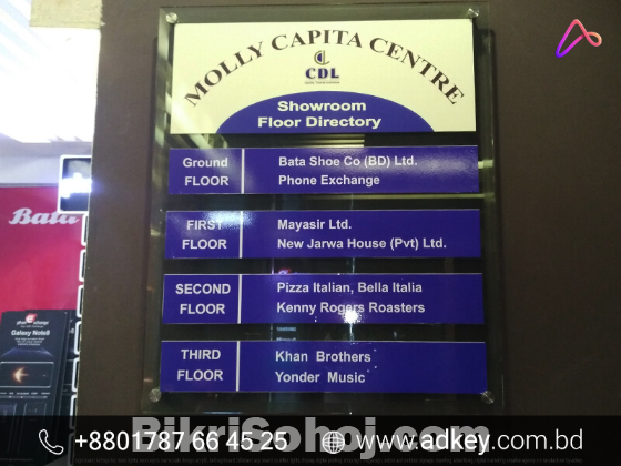 Outdoor Glass Signage Design Price and Cost in BD